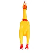 Frango De Borracha Para Cachorro Brinquedo Pet Com Som Engraçado Anti Estresse - Tam P