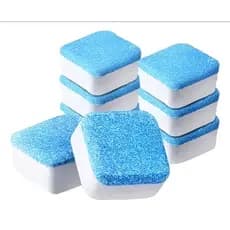 Kit 10 Limpador de máquina de lavar, tablete, pastilha, comprimido efervescente sólido para remover manchas