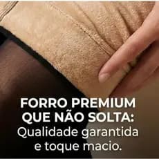 Kit 2 e 3 Meia Calça Sem Pé Feminino Pelúcia Proteção Frio Inverno Térmica Peluciada Fleece Forrada Térmica F