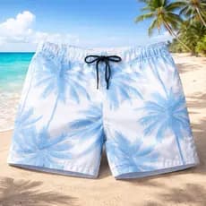 Bermuda masculina floral short masculino tactel moda praia