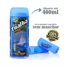 Toalha Mágica Ultra Absorvente Pano de Limpeza Emborrachado Automotivo Multiuso 66x43cm