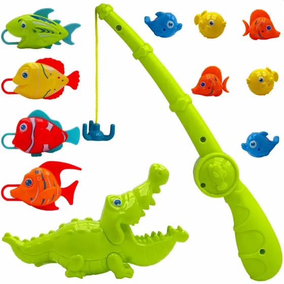 Pescaria De Banheira Piscina Brinquedo Pesca Infantil Jacaré