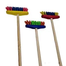 Kit 2 Mini Vassoura Vassourinha Limpeza Infantil Brinquedo
