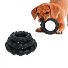 Brinquedo Mordedor Pneu para Cachorro Brinquedo Cachorro Grande Porte Resistente Zion Pet