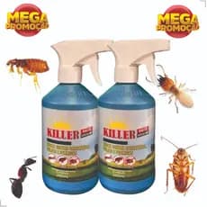 Kit 02 Combate Barata Formiga Cupim Pulgas e Carrapatos Killer 250 ml