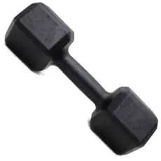 Halter 4kg sextavados dumbbell cor preto ( unidade )