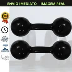 Halter 2kg emborrachado o par 4kg total Promoção