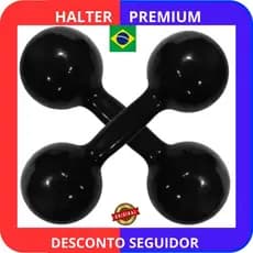 Halter 2kg Emborrachado original promoção malhe em casa academia