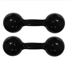 Halter o par 2kg cada unidade total 4kg emborrachados Haltere academia musculação
