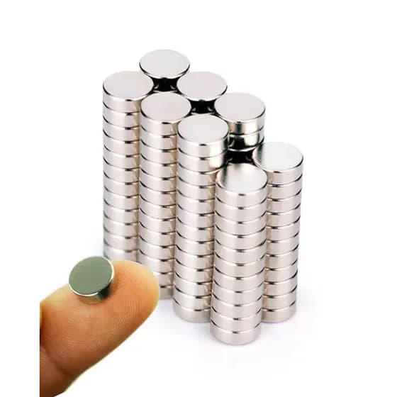 IMÃS MOEDAS NEODIMIO 10MM X 1,5MM 10U