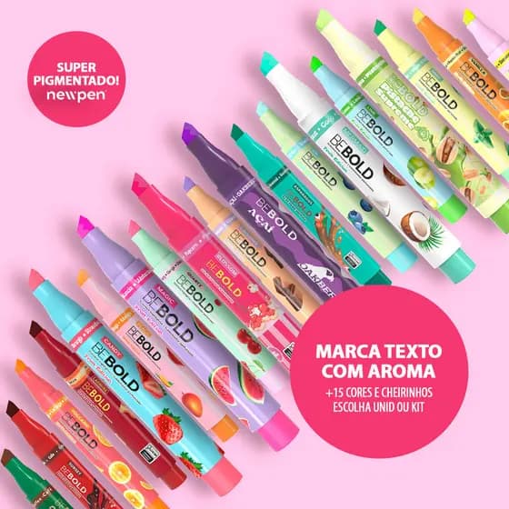 Marca Texto Perfumado Be Bold Newpen - Fruit Edition/Food Edition