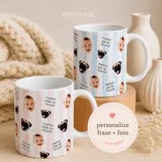 Caneca Personalizada com Foto + Pet | Presente para Mães, Pais, Avós, Dindos e Amigos