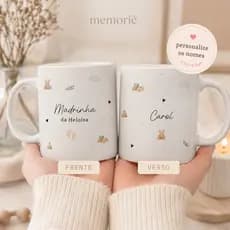Caneca Personalizada Padrinho e Madrinha | Convite para Padrinhos | Dindo e Dinda