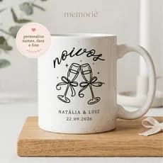 Caneca Personalizada Noivos com Foto | Presente para Casal e Noivado