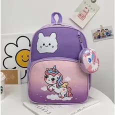 Mochila De Infantil Desenho Animado Meninos Meninas Escolar Fofa com Bolsinha