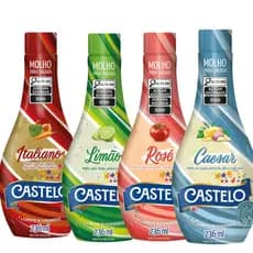 Molho Para Salada Caesar Rose Limao Italiano Kit 4un Castelo Receita de Salada Completa Delicia