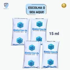 KIT GELO GEL FLEXÍVEL REUTILIZÁVEL 15ML GELOTECH P/ TRANSPORTE TERMOLÁBEIS COOLER CAIXA TÉRMICA
