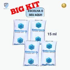 KIT GELO GEL FLEXÍVEL REUTILIZÁVEL 15ML GELOTECH - P/ TRANSPORTE TERMOLÁBEIS COOLER CAIXA TÉRMICA