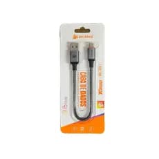 Cabo Micro Usb V8 Curto Pequeno 20 Cm Turbo 3a Reforçado