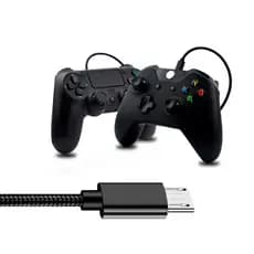 Cabo Carregador para Controle Ps4 Xbox One Micro Usb V8 3 metros