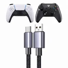 Cabo Carregador Tipo C para Controle do PS5 Xbox Series Longo 3 metros