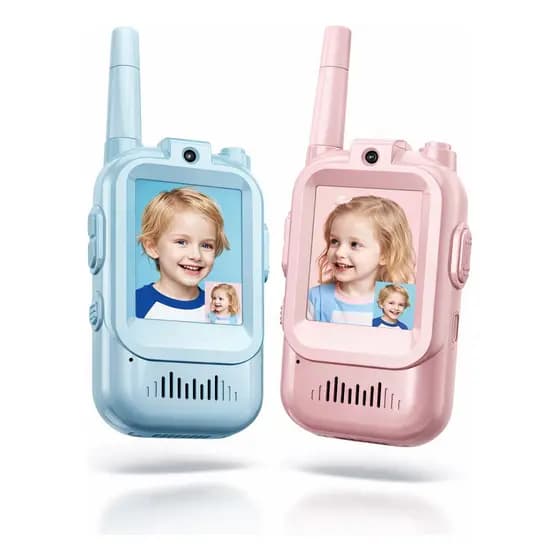 Walkie Talkie Infantil Com Câmera Vídeo Para Criança 02 Un