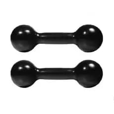 Halteres 1/2kg (par de 500g) Emborrachados Pesos Fisioterapia