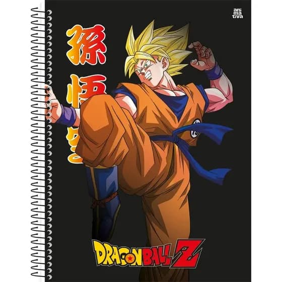 Caderno Universitário Animativa Dragon Ball Z (160 Folhas)