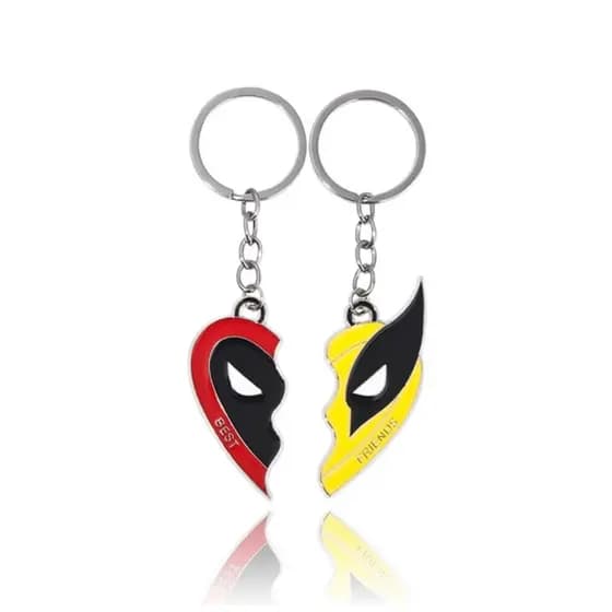 Par de Chaveiros Deadpool & Wolverine - Melhores Amigos