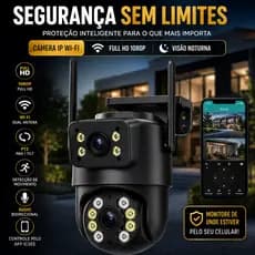 Câmera de Segurança IP Wi-Fi Full HD Visão Noturna