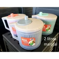 seca salada legumes e verduras centrifuga manual compacta 2,5L + brinde