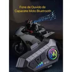Fone De Ouvido Capacete Moto Bluetooth Intercomunicador