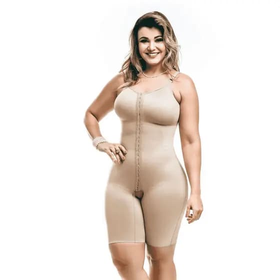 CINTA MODELADORA YOGA LIGHT POS CIRURGICO COM PERNAS E ABERTURA FRONTAL - 5019SC