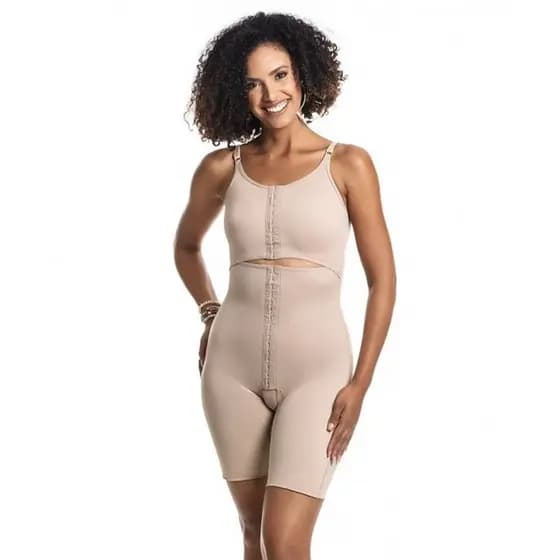 CINTA MODELADORA YOGA SOFT POS CIRURGICO COM PERNAS E DIVISÃO FRONTAL - 6019/6026