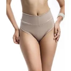 CINTA MODELADORA YOGA LIGHT TIPO CALCINHA SEM PERNA COS DUPLO E BARBATANAS - 5006ABBT