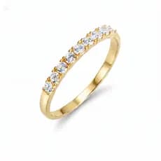 Anel Aparador de Moeda Maciço – Joia Elegante com Zircônias Joia Feminina