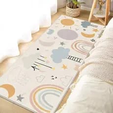 Tapete Passadeira 50*150cm Antiderrapante Veludo Cristal Para Sala Cozinha Corredor Beira de Cama