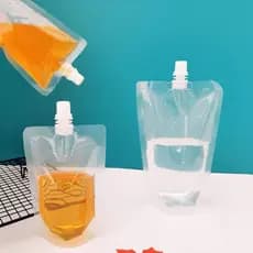 Kit Com 5 Sacos De Armazenamento Com Tampa 500ML Para Líquidos, Cereais, Alimentos, Grãos  NS-3761