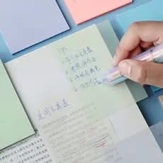 Bloco Anotação  Adesiva Transparente Para Planejamento Papelaria Marca E Desenha HA85415