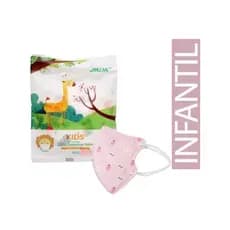 Kit com 2 Máscara Infantil KN 95 Estampada Descartável