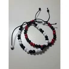 Duo de Pulseiras de Contas - Dupla de Pulseitas - rock - emo - alternativo