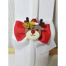 Faixinha de Bebê com Laçarote de Natal - Natalino