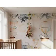 Corda Decorativa quarto bebê safari e floresta Macaquinho escuro e Bicho Preguiça