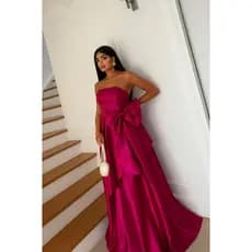 Vestido Isisbel tecido zibeline toque de seda