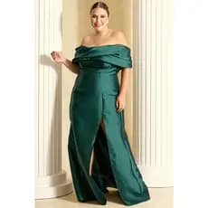 Vestido Sereia Ombro a ombro plus size