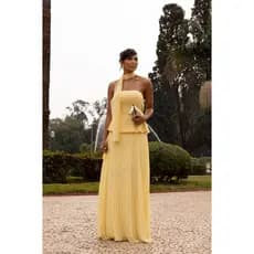 Vestido Amanda Plissado Chiffon