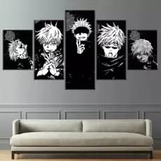Quadro Decorativo Mosaico Anime Jujutsu Satoro Gojo Feiticeiro Otaku