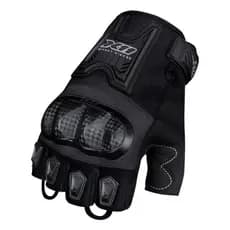 Luva X11 Blackout 2 Meio Dedo Preta para Motociclista e Ciclista | Moto Leste