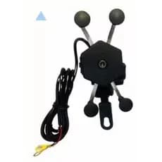 Suporte Celular Moto Com Carregador Usb Garra