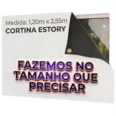Cortina Painel Blackout  Velcro 2,55 x 1,20  Sala Quarto Cozinha  Veda 100% Da Luz / Alta Qualidade